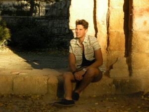 Model wears Frank Wright 'Carr' shoes