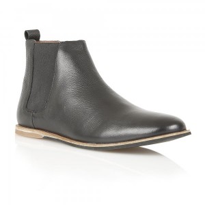 Stark Black Leather Chelsea Boot