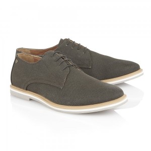 Telford Graphite Canvas Derby Shoe