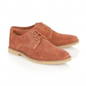 Thurrock Rust Suede Lace Up Shoe