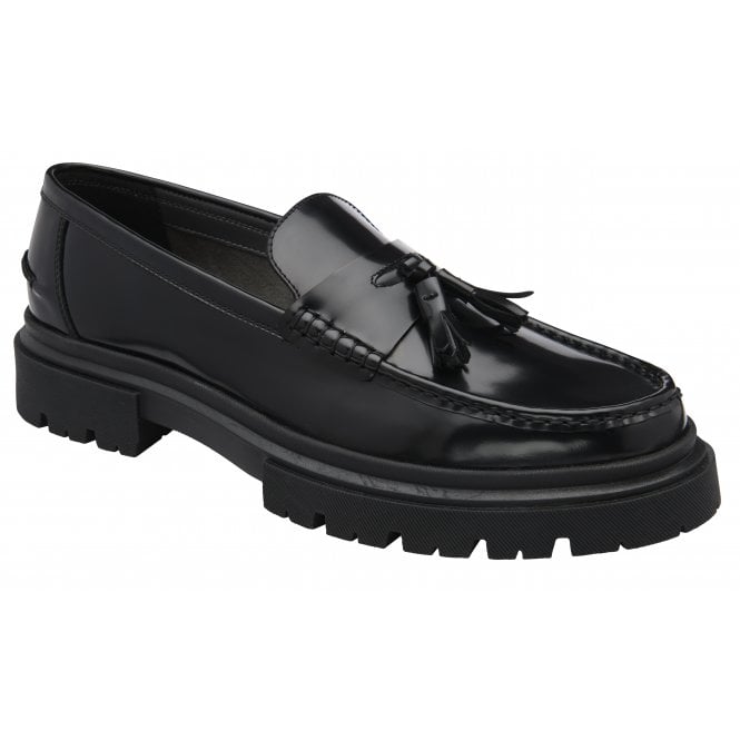 Black Cook Leather Loafer | Frank Wright