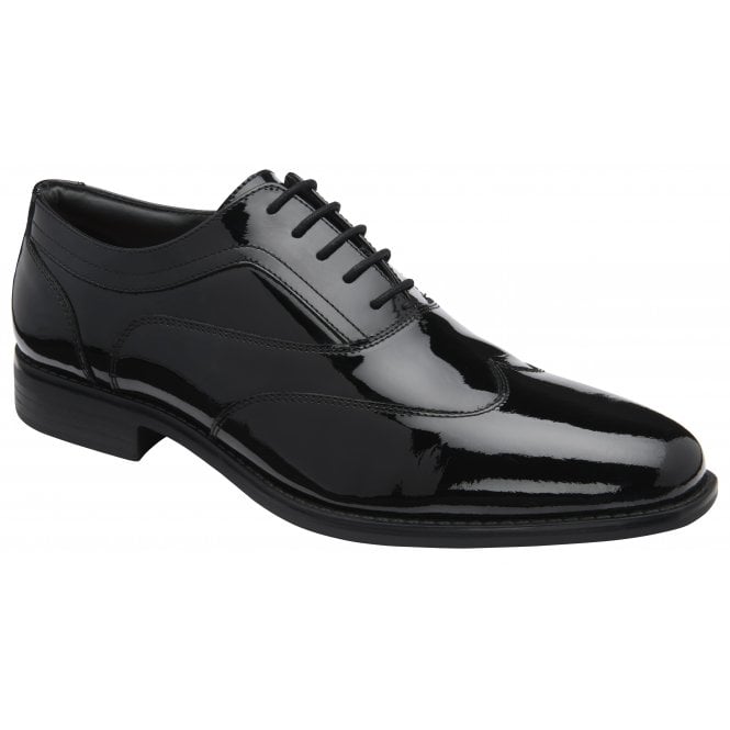 Black Droy Patent Leather Derby Shoe | Frank Wright