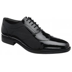 Black Droy Patent Leather Derby Shoe | Frank Wright