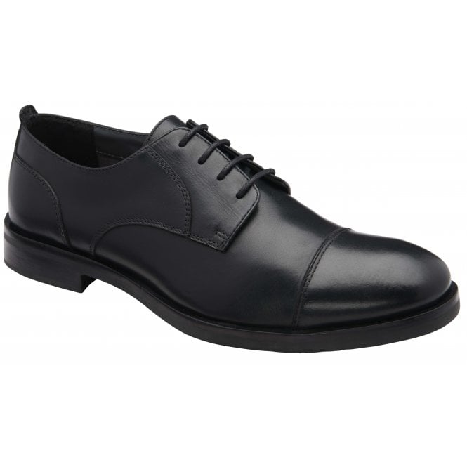 Black Keetley Leather Derby Shoe | Frank Wright