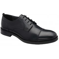 Black Keetley Leather Derby Shoe | Frank Wright