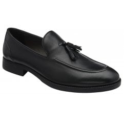 Black Osgood Leather Loafer | Frank Wright