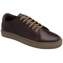Bordo Madeley Leather Trainer | Frank Wright