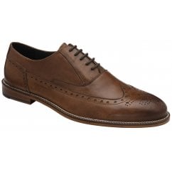 Brown Darlow Leather Brogue Shoe | Frank Wright