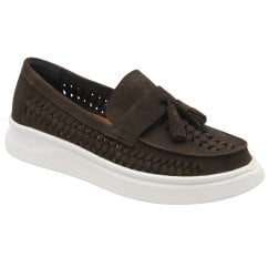 Brown Robson Suede Loafer | Frank Wright