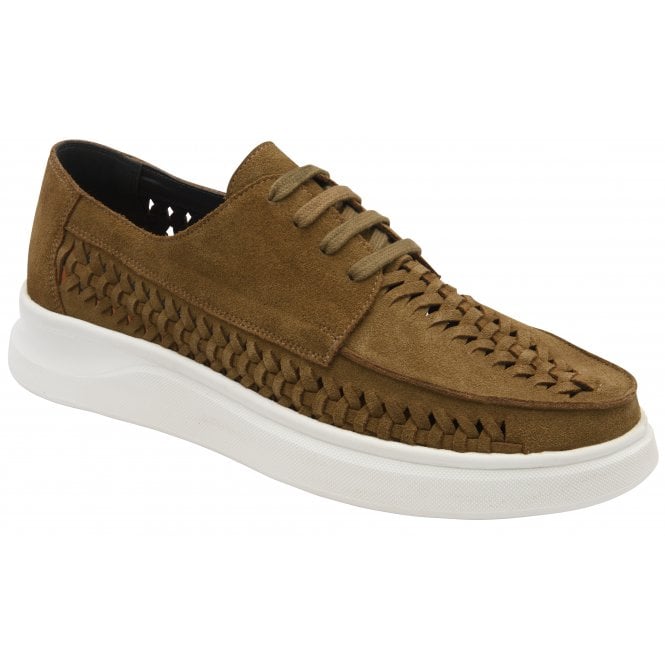 Camel Wise Suede Lace-Up Shoes | Frank Wright
