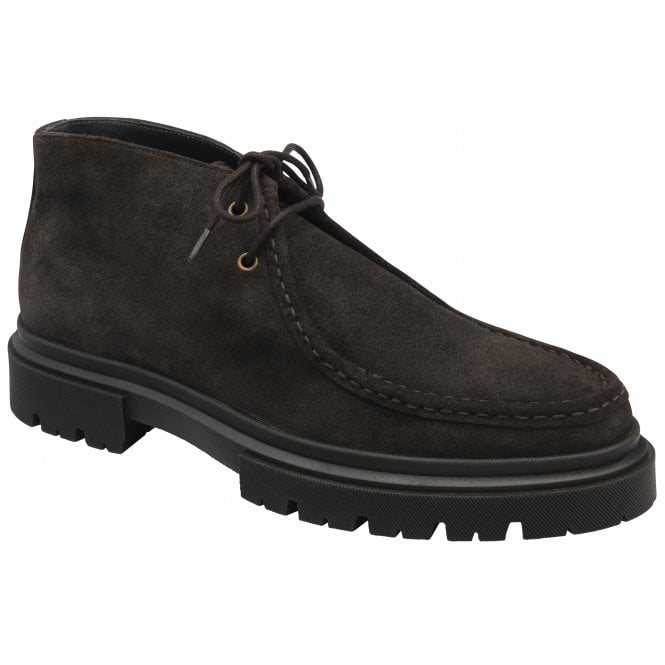 Dark Brown Harris Suede Ankle Boot | Frank Wright