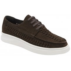 Dark Brown Wise Suede Lace-Up Shoes | Frank Wright