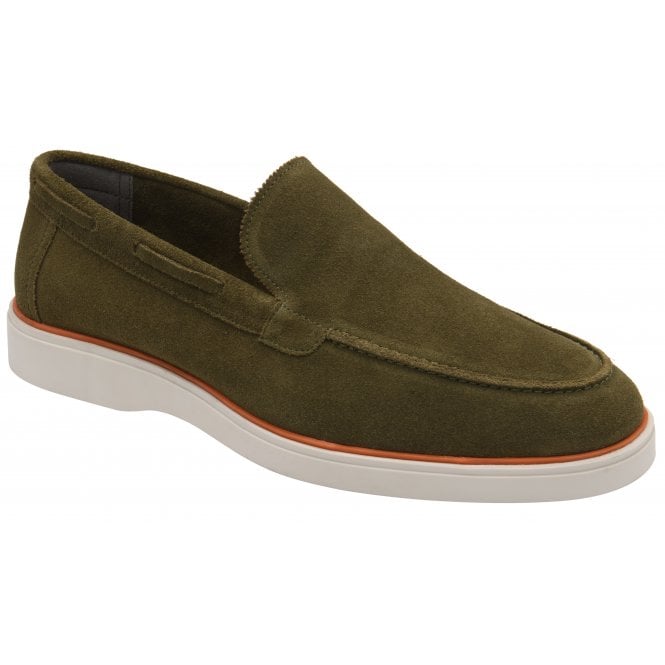 Military Green Simmons II Suede Loafer | Frank Wright