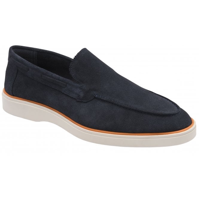 Navy Simmons II Suede Loafer | Frank Wright