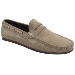 Stone Duggan Suede Penny Loafer | Frank Wright